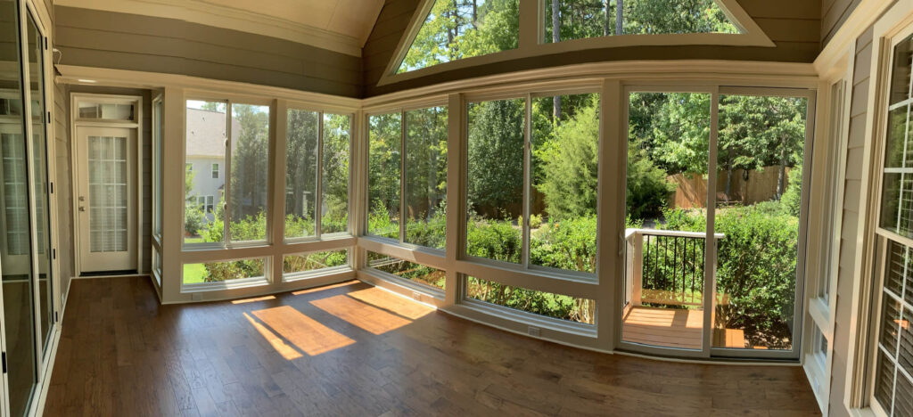 Sunroom with Andersen windows